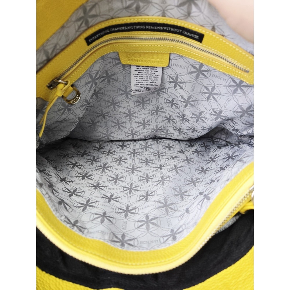 Vintage Bodhi Large yellow leather bag purse - Picture 6 of 8
